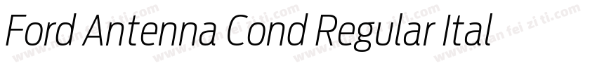 Ford Antenna Cond Regular Italic字体转换